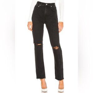 AGOLDE NWT Cherie High Rise Straight Jeans In Distortion Sz 24
